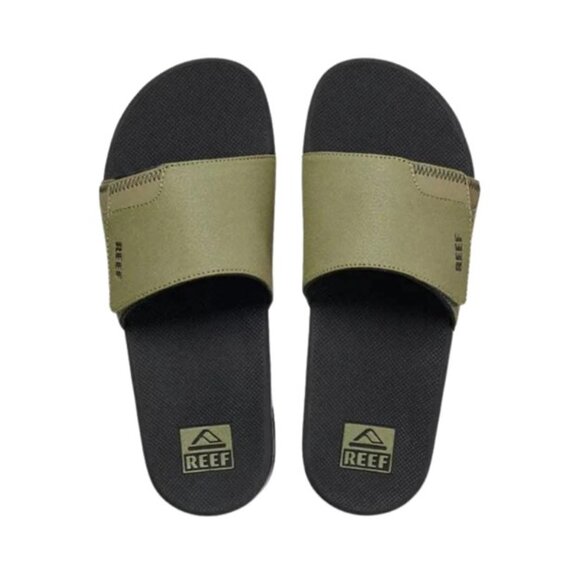 Reef Olive/Gum Fanning Slide Sandal Built-in Bottle Opener Mens Size 9 main image 8